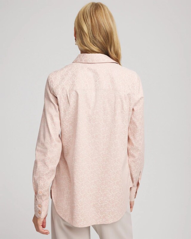 No Iron Feminine Jacquard Shirt - image 3